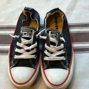 Black converse all-star shoreline slip-on sneakers. Size 7